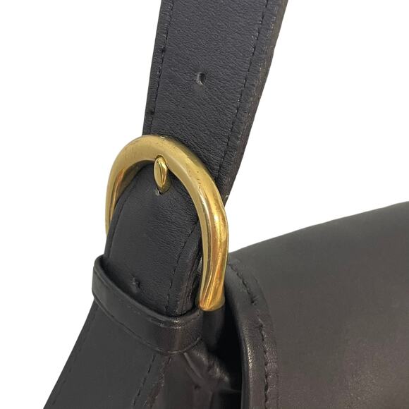 Vintage Coach Fletcher Messenger Bag Black Leather 4150 - Picture 4 of 13